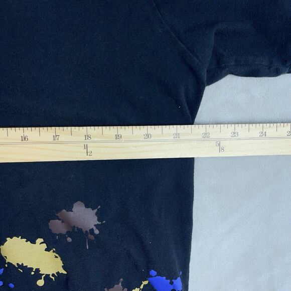 Uniqlo x Pixar Toy Story T- Shirt Men's L Black Disney Woody Graphic Paint Splat - Picture 7 of 9